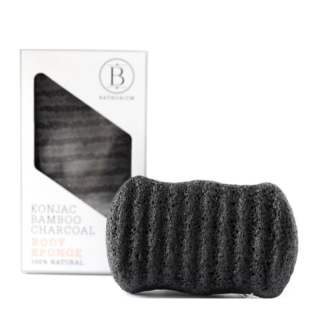 Konjac Bamboo Charcoal Body Sponge