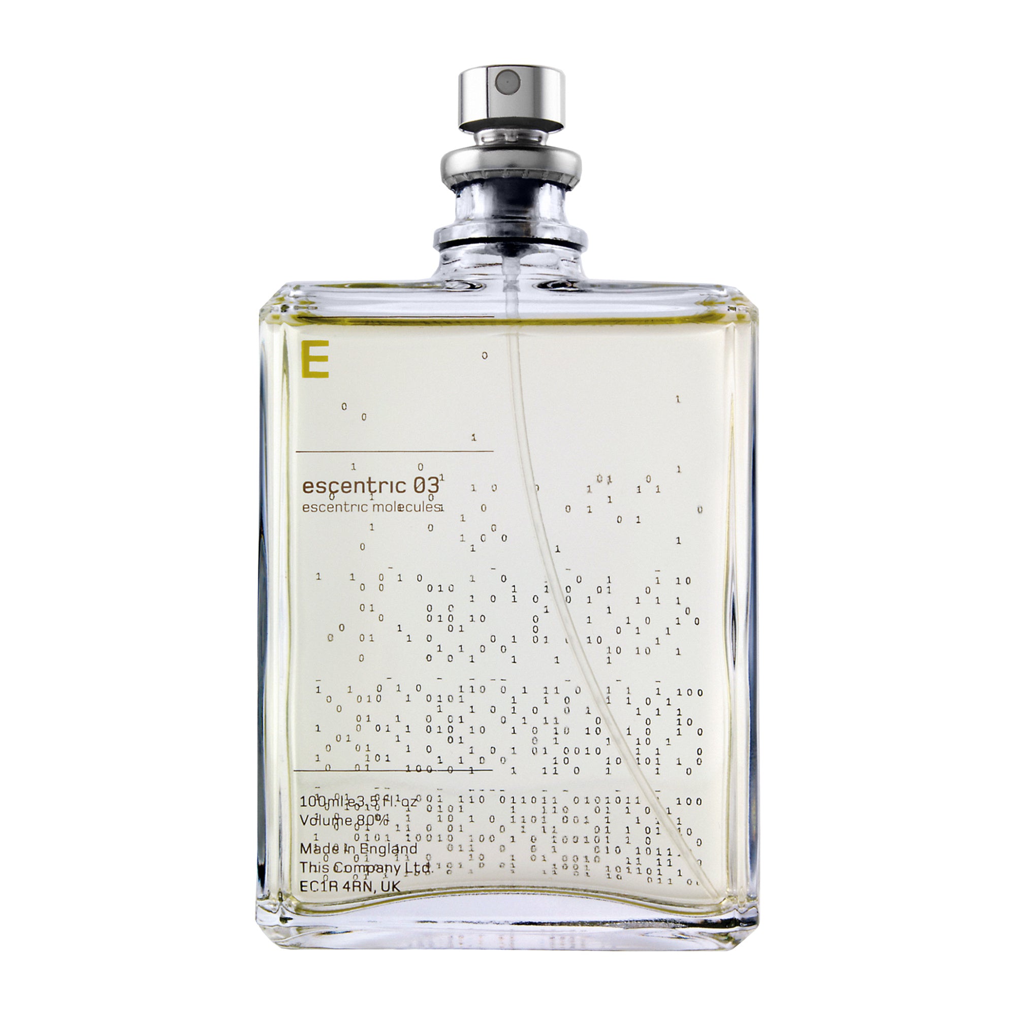 Escentric 03 EDT – Etiket