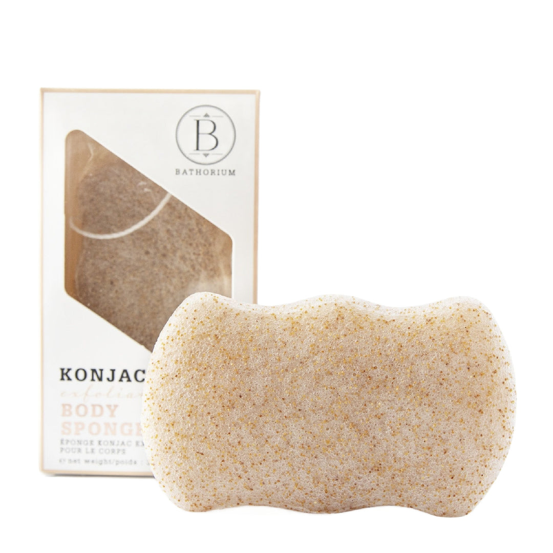 Konjac Walnut Shell Exfoliation Body Sponge