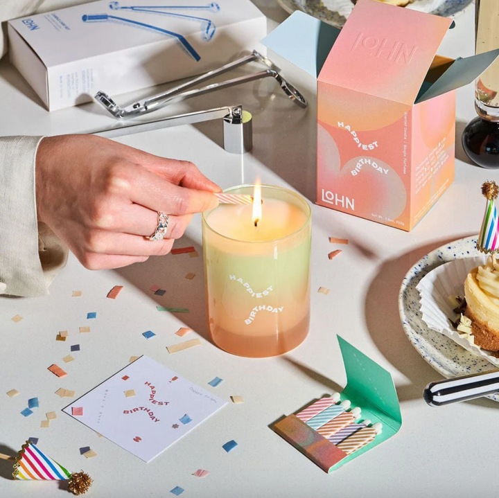 Happiest Birthday Candle - Champagne & Orange Zest 7.5oz / 212g