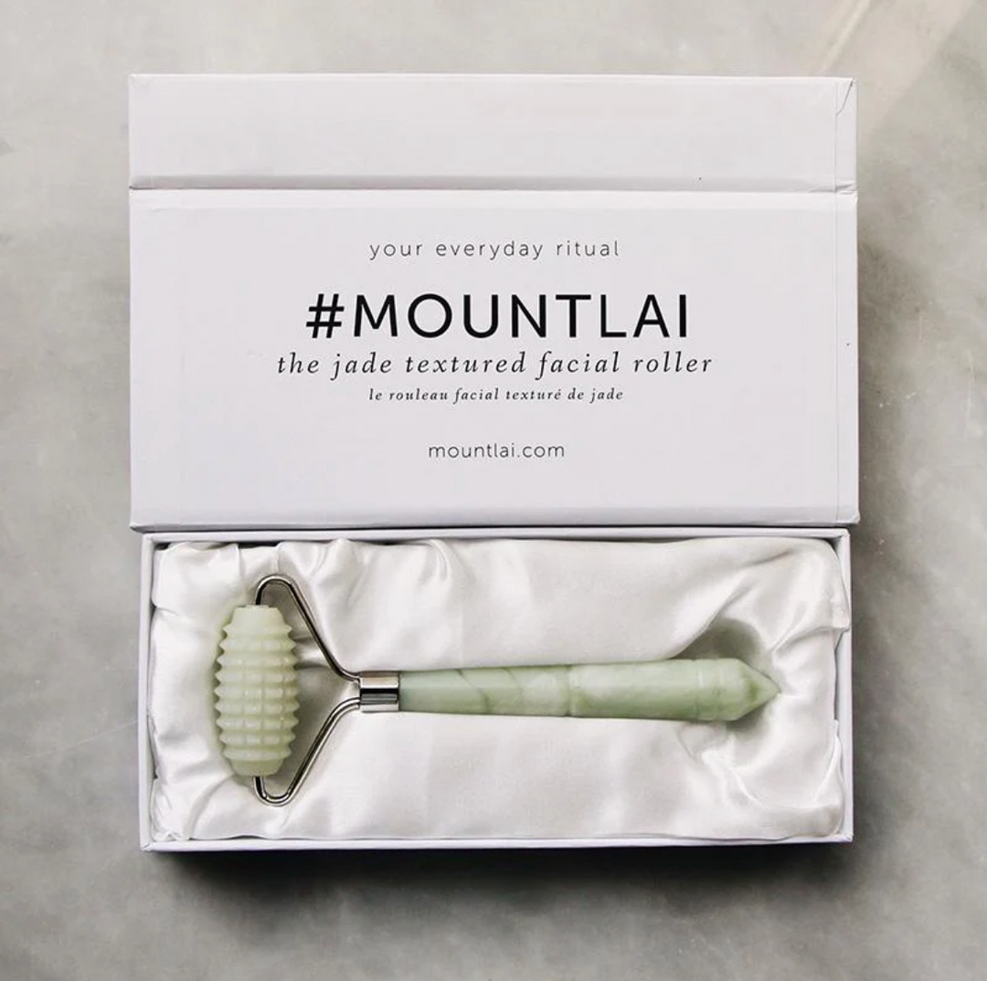 Rouleau de jade texturé pour le visage