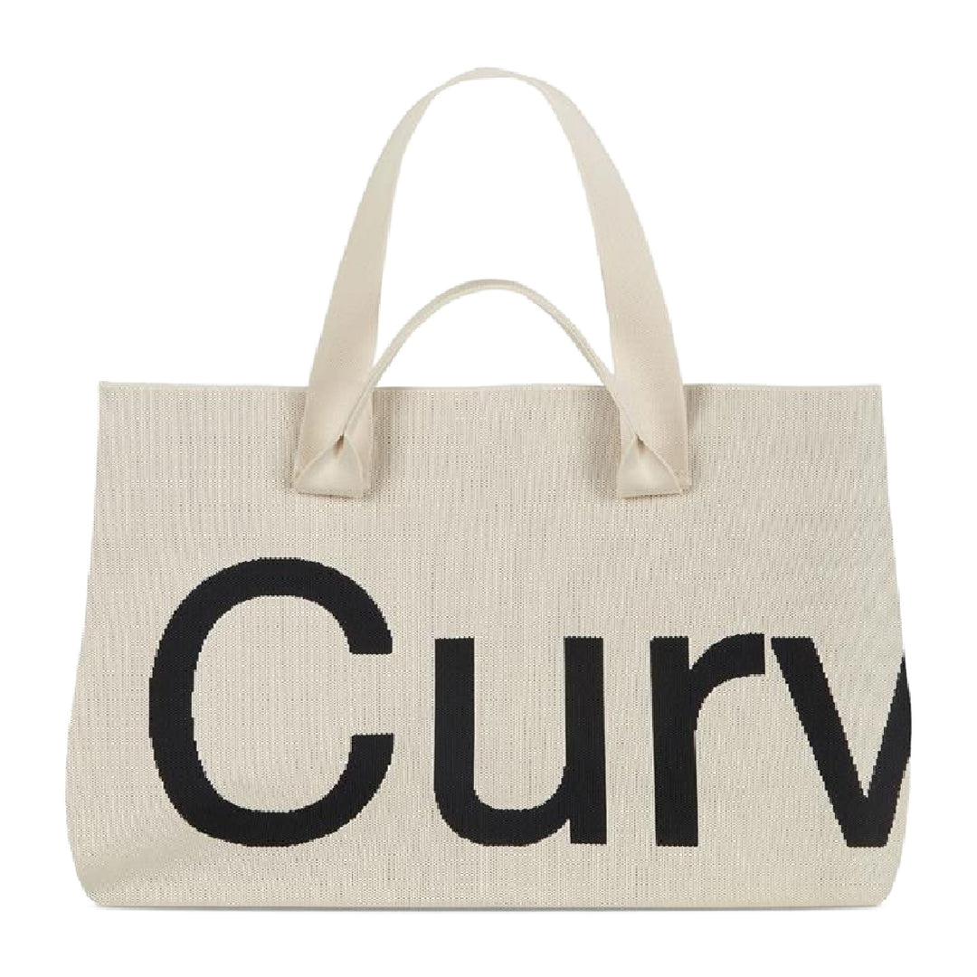 Curves Knit Tote (Almond)