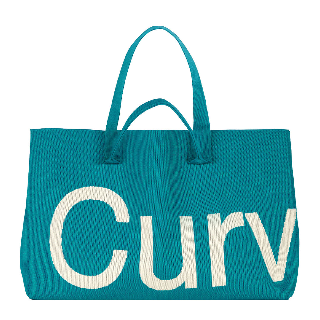 Curves Knit Tote (Emerald)