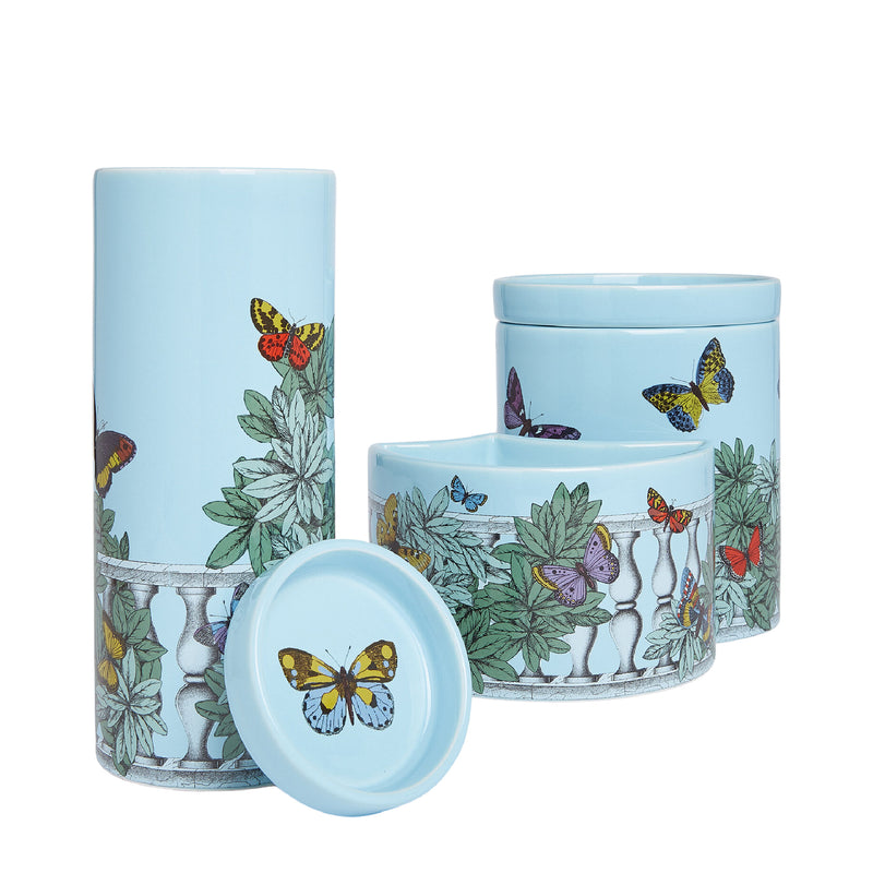 Nel Mentre Set of Three Scented Candles - Farfalle e Balaustra