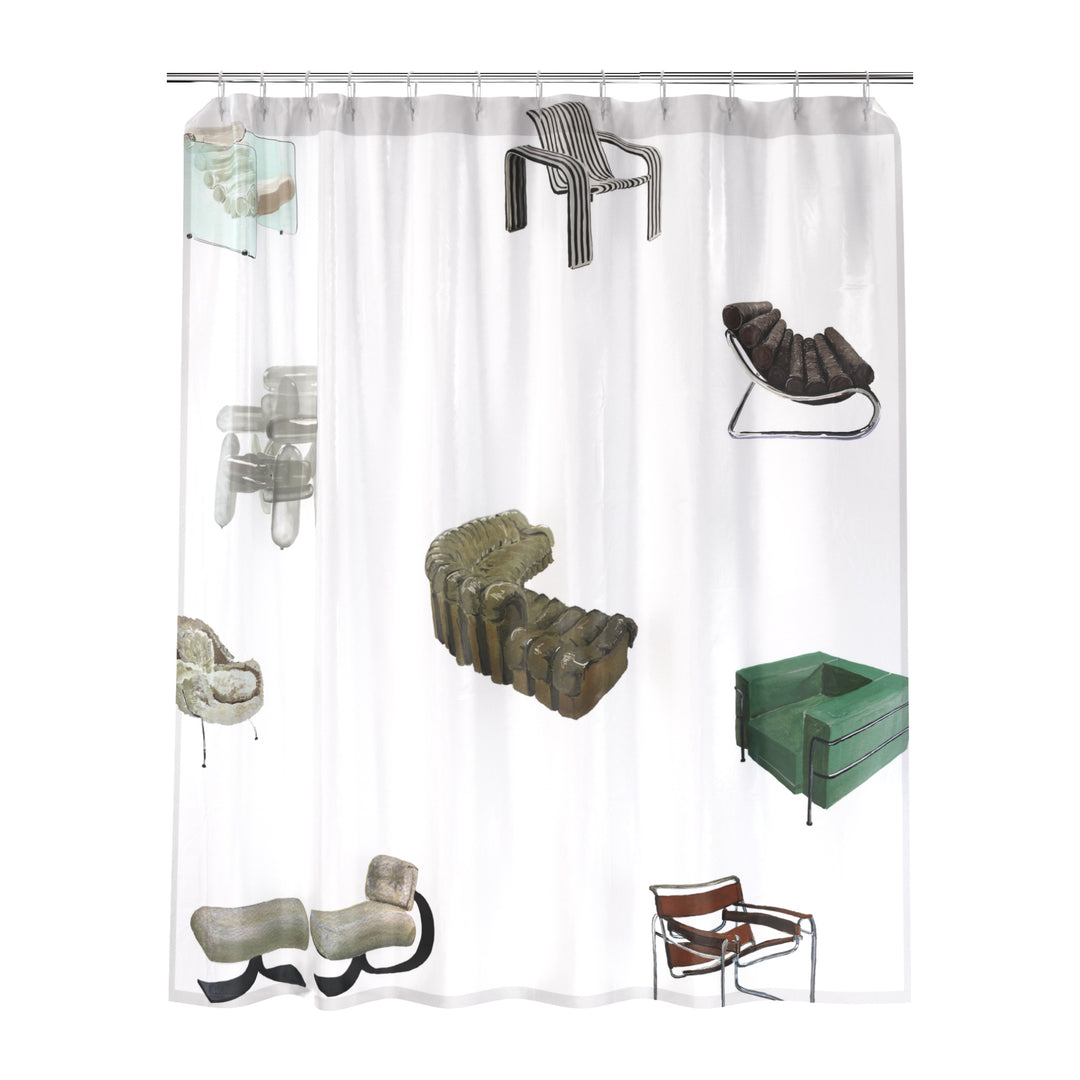 Iconic Chairs Shower Curtain