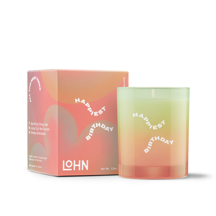 Happiest Birthday Candle - Champagne & Orange Zest 7.5oz / 212g