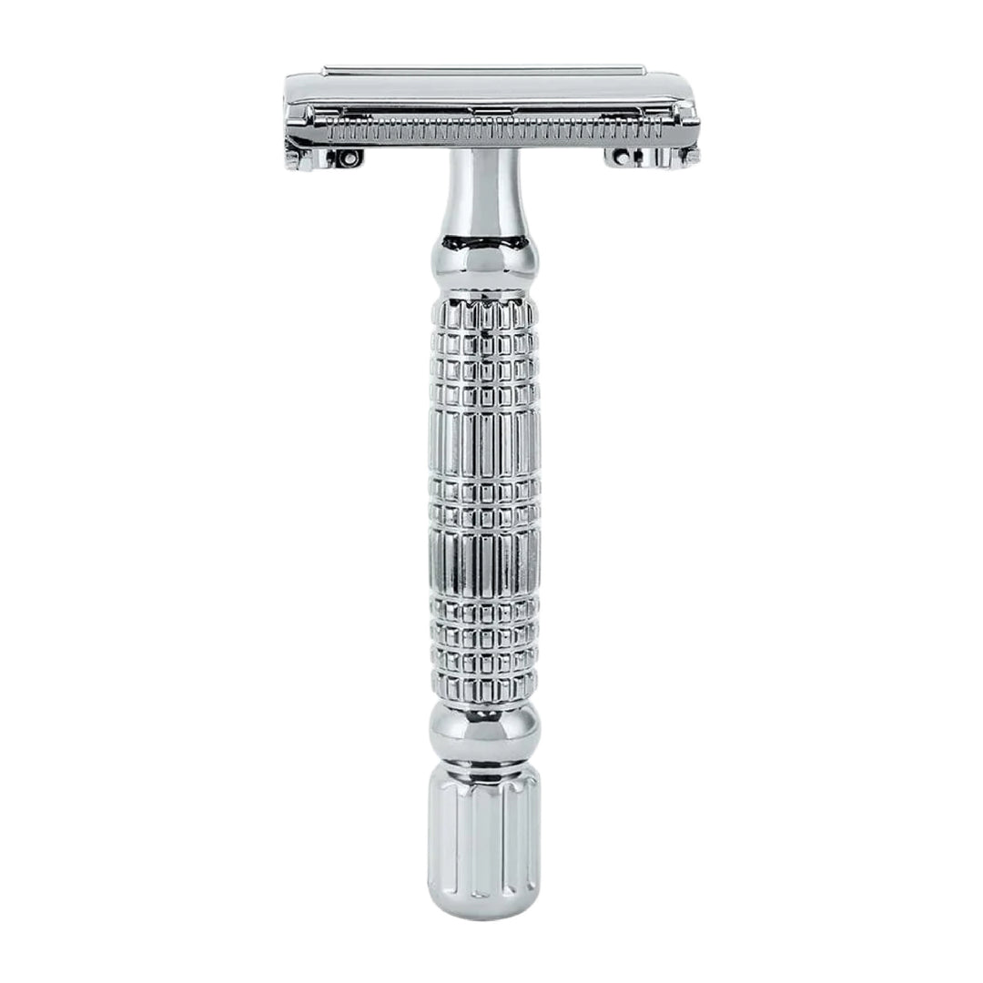 R1- Rasoir de sûreté double bord blanc chromé