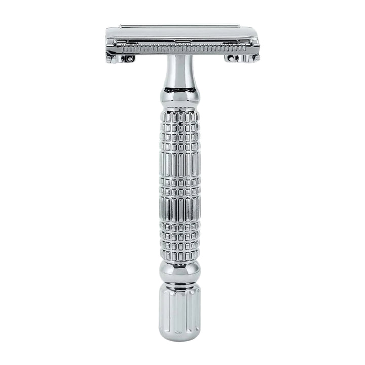 R1- Rasoir de sûreté double bord blanc chromé