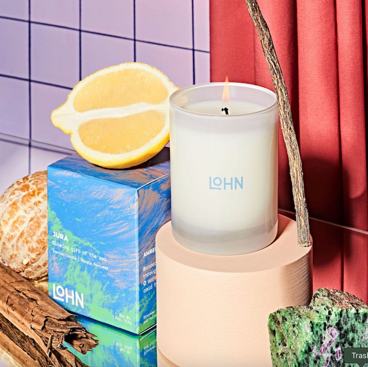 Bougie Jura - orange et bois de santal 7.5oz / 212g