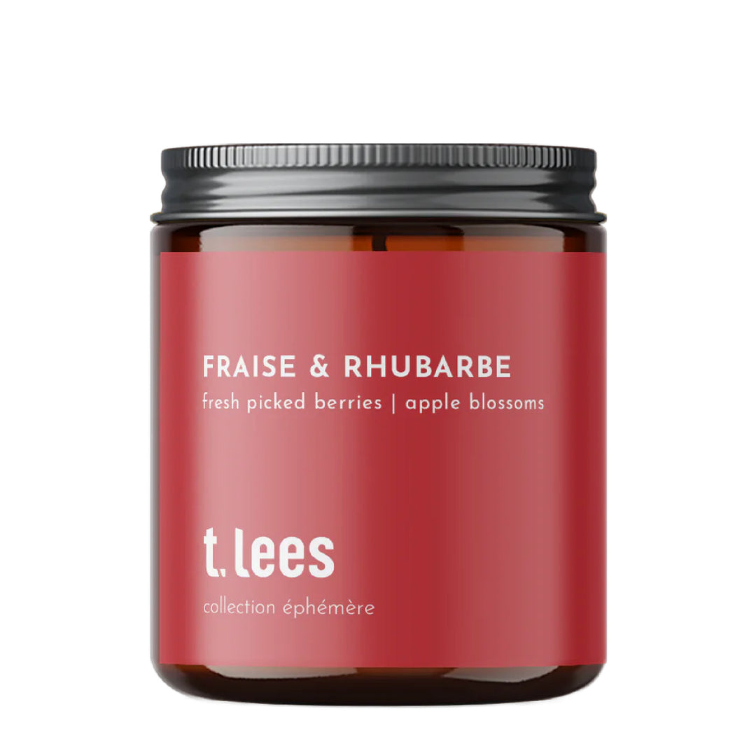 Bougie Fraise & rhubarbe 8oz/225g