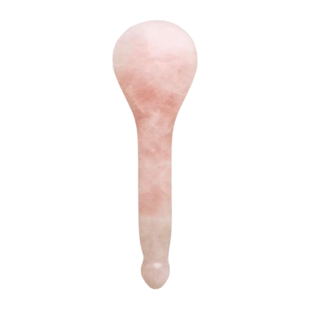 The Rose Quartz Acupressure Gua Sha Spoon